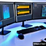 멀티 부팅 유틸리티 추천 - **Prompt:** A highly detailed, realistic image of a modern, sleek multi-boot workstation. The centra...